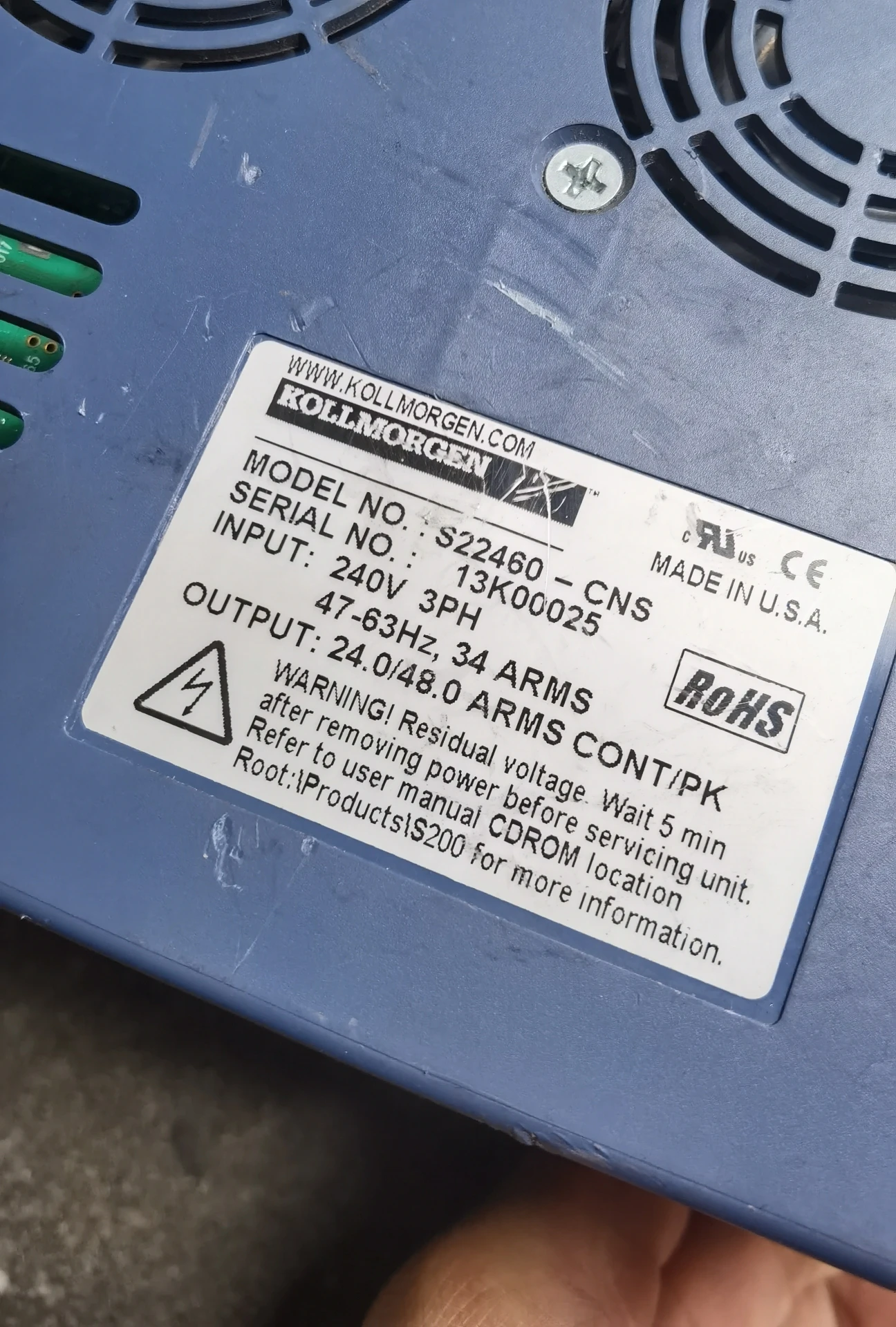 S22460-CNS сервопривод для Danaher