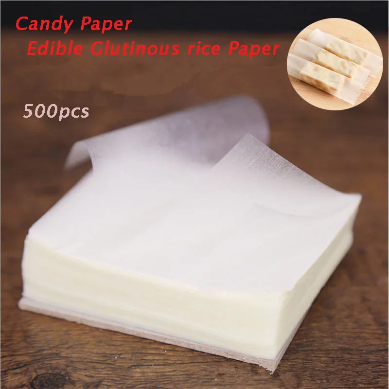 

500Sheets/Box Nougat Special Eat Rice Paper Candy Paper Edible Glutinous Rice Paper Party Wedding DIY Handmade Candy Decor Paper