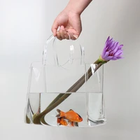 wedding minimalist dried flower vase glass design modern decorative aesthetic pot interior hydroponics floreros decor