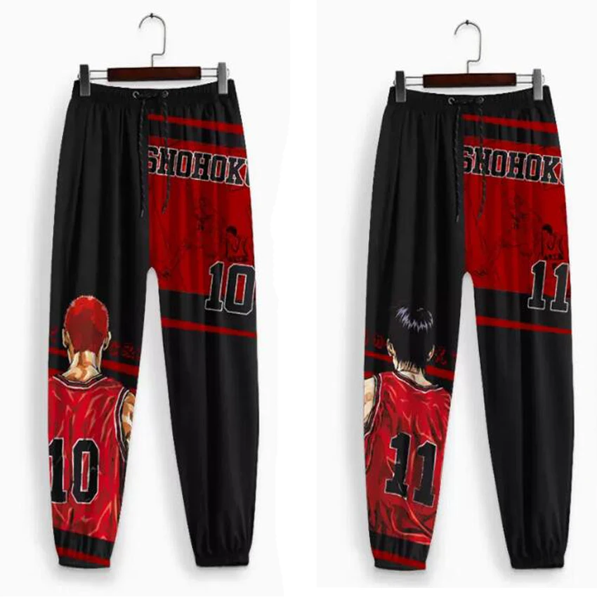 

Аниме SLAM DUNK 3D джоггеры брюки для мужчин/женщин повседневные брюки хип-хоп спортивные брюки сакуроги ханамичи рукава косплей костюмы