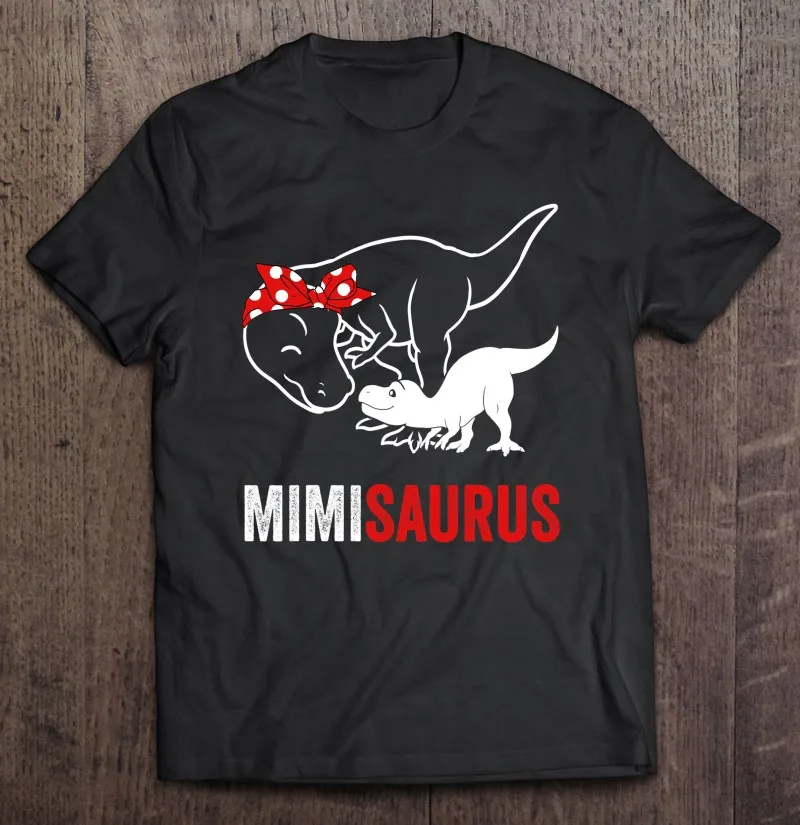 

Рубашка Mimisaurus с динозавром, футболка Mimi Saurus на день матери для мужчин, футболка оверсайз, Винтажная футболка, рубашки для мужчин, мужская фут...