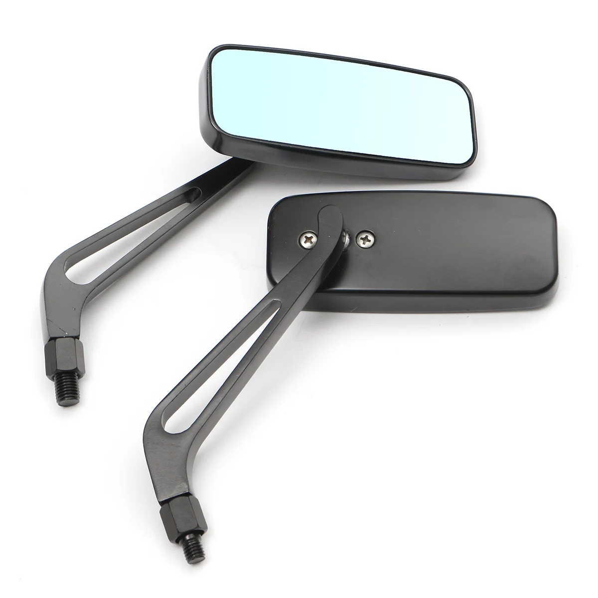 

Universal Aluminum Motorcycle Rectangle Rear View Side Mirror 8mm 10mm Motorcycle Rearview Side Mirrors Side Rear View Mirror