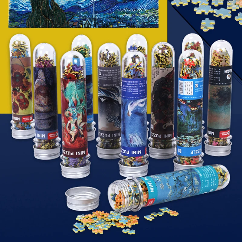 

150 шт., детский мини-пазл-трубка для масляной живописи