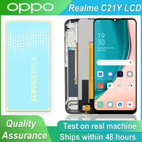 6 5 original lcd display for realme c21y lcd display touch screen digitizer assembly for realme c21y rmx3261 lcd display