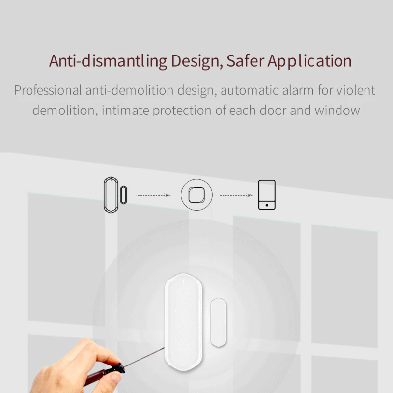 

Door Detector Smart Gateway Required Sound And Light Alarm Door And Window Sensor Automatic Alarm Zigbee Smart Window Sensor