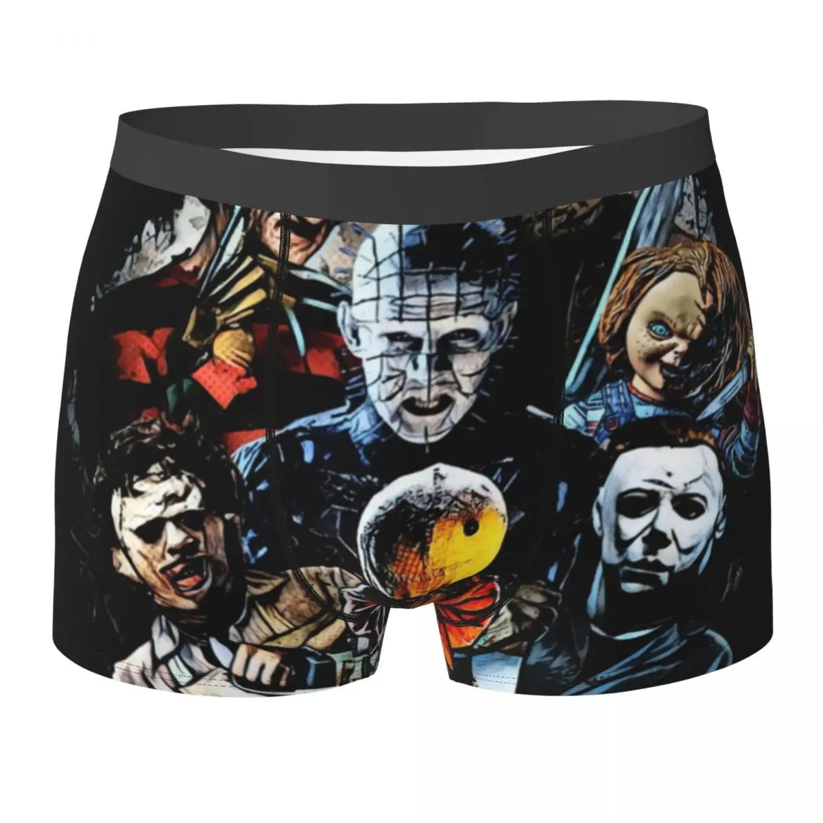 

Hellraiser Underwear Horror movie characters Custom Boxershorts Trenky Men's Underpants Breathable Boxer Brief Gift