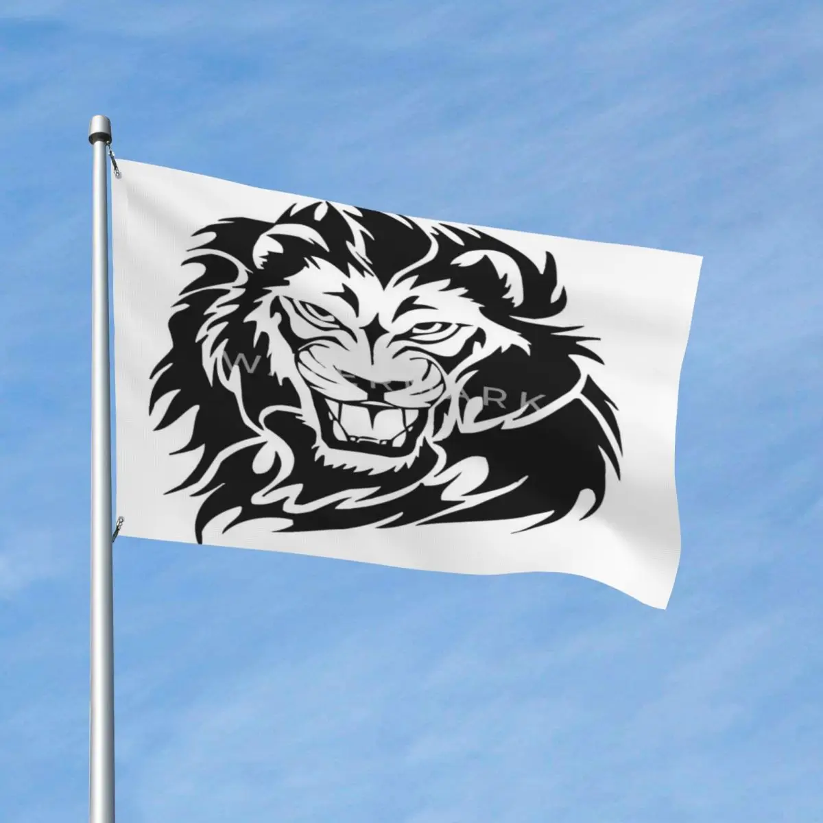

Силуэт головы льва декор с флагами полиэфирный материал легко повесить выцветает устойчивый драпировка яркий