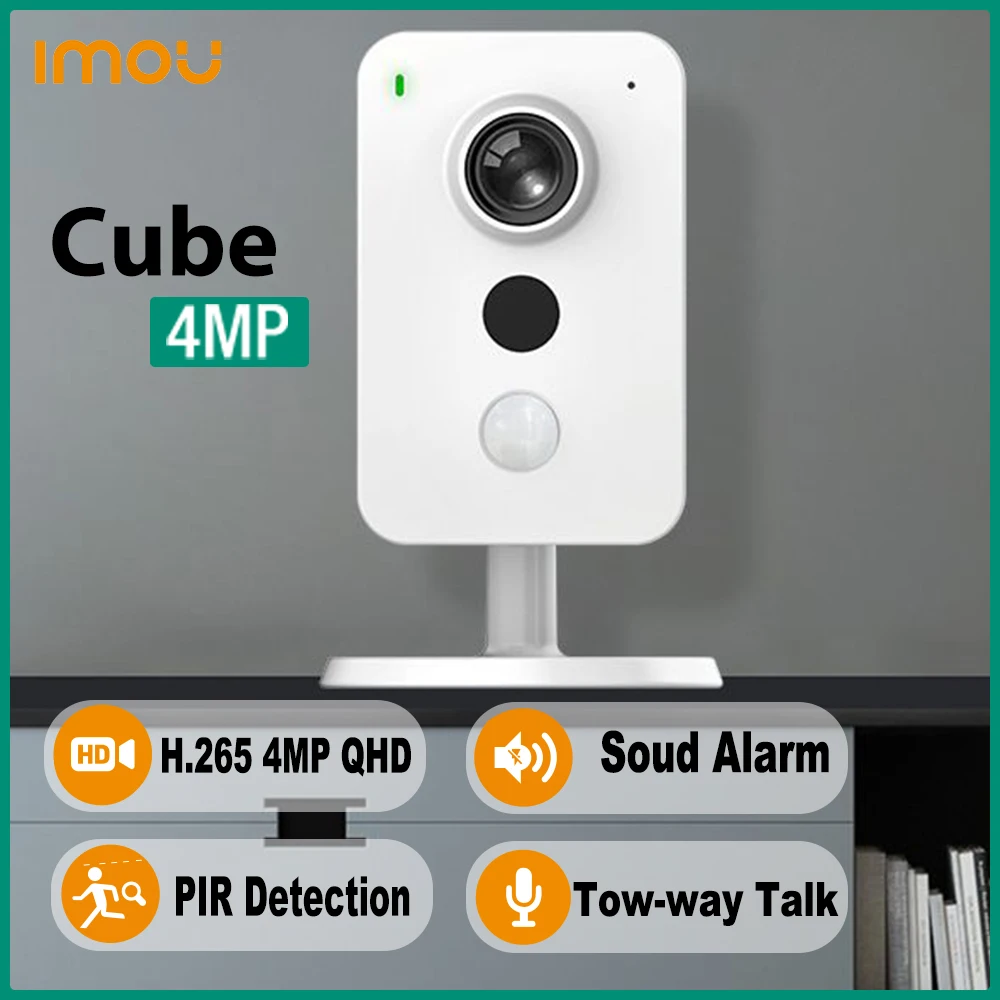 

Dahua Imou 4MP Mini Cube WiFi IP Camera Two-way Video Talk Wireless Baby Monitor PIR Human And Sound Detection Smart Home CCTV