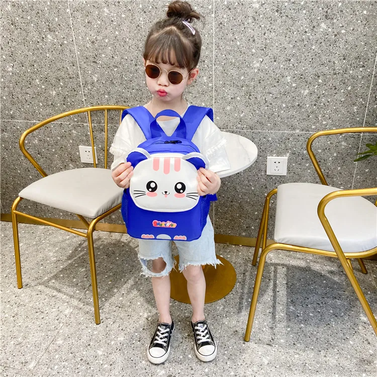 New Children Backpack Korean Fashion Kindergarten Cartoon Cat Lightweight Bag Backpack Cute Baby Toddler Schoolbag