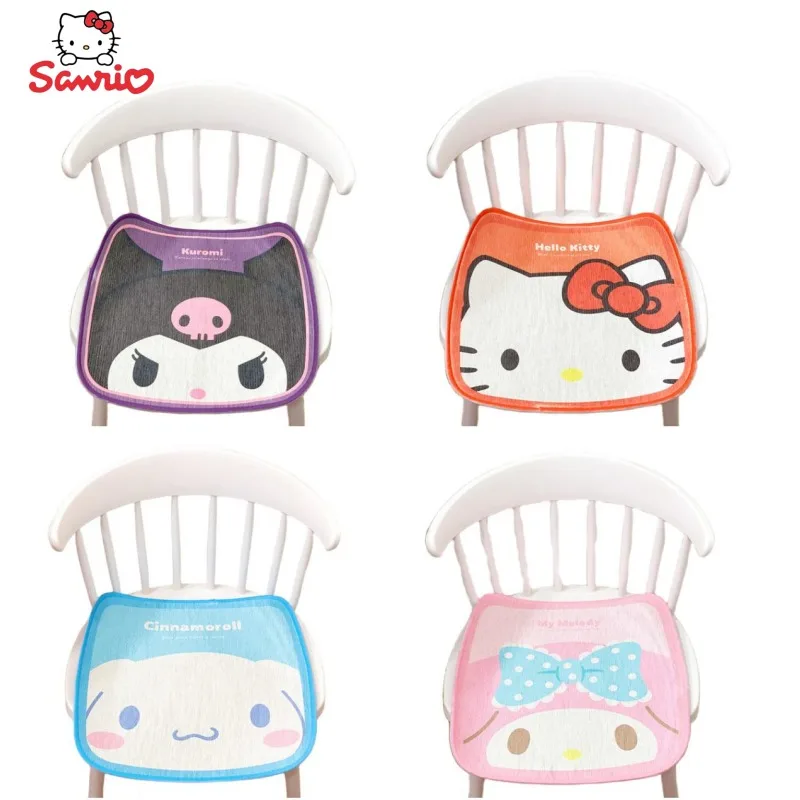 

Новинка аниме Hello Kitty Sanrio мультфильм Kuromi My melody Cinnamoroll симпатичная подушка из ледяного шелка креативный кавайный коврик подушка оптовая продажа