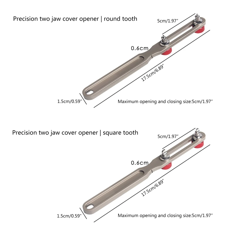 

Adjustable Watch Back Case Opener Steel Wrench Type Watch Back Cover Opener Watch Back Remover Tool for Battery Replace
