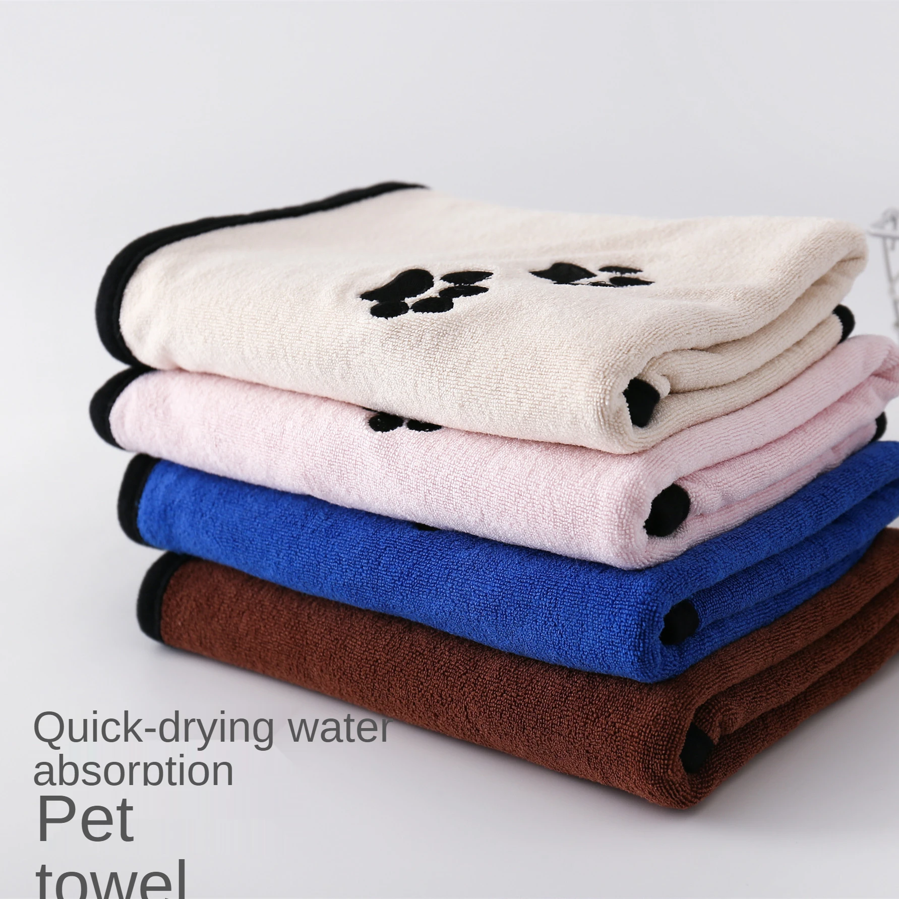 

New Absorbent Towels for Dogs Cats Fashion Bath Towel Nano Fiber Quick-drying Bath Towel Car Wiping Cloth Pet Supplies