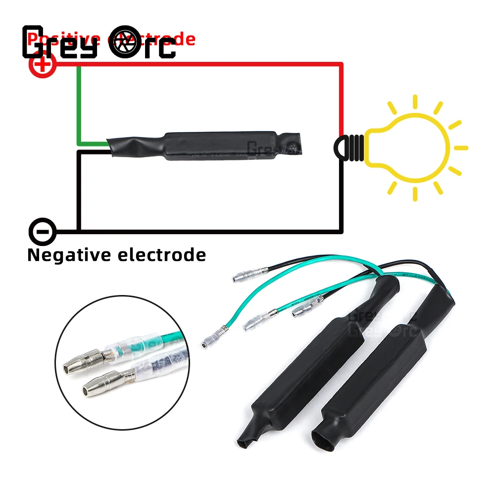 Универсальный мотоциклетный адаптер для индикатора поворота 20 Вт 15 Ом 2 шт.