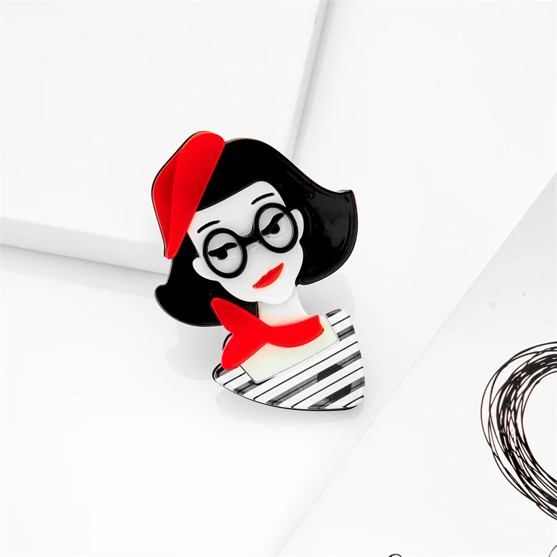 YAOLOGE новые модные броши на булавке женская одежда Большой Стеклянный красный