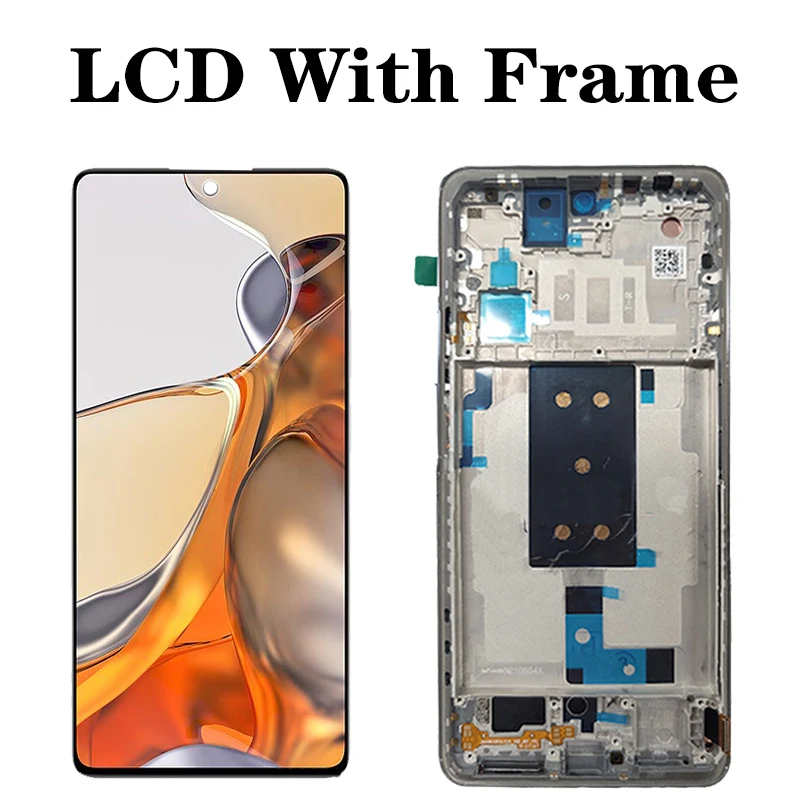 Najtaniej Oryginalny 6.67 Dla Xiaomi 11 T 11 T LCD 21081111RG Wyświetlacz Ekran Digitizer Panel Dotykowy Dla Xiaomi Mi 11 T Pro 11TPro Lcd 2107113SG