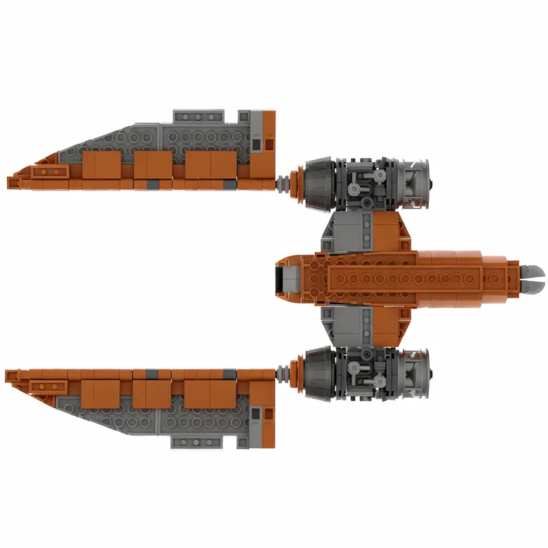 Фото Набор для сборки модели мотоцикла-свопа MOC Star Battle KoToR Daggerstar, 437 деталей, конструктор, архитектурные блоки, развивающая игрушка, идея для подарка на праздник №2