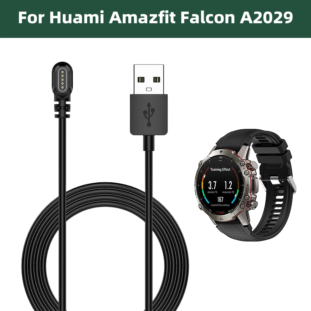 

USB-кабель для быстрой зарядки для часов Huami Amazfit Falcon A2029 5 В, шнур зарядного устройства для умных часов, кабель для передачи данных, 1 м