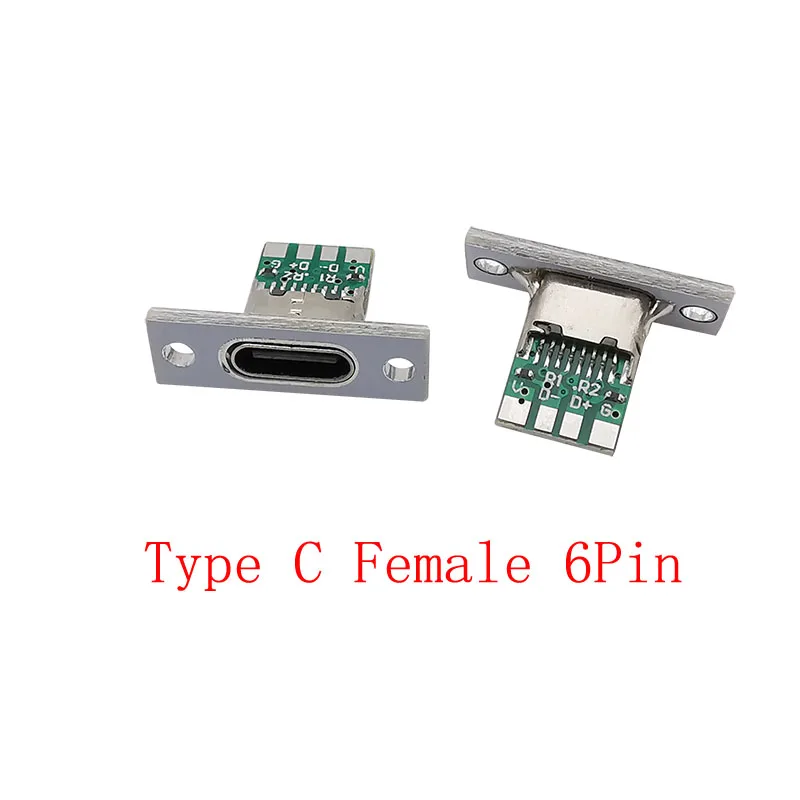 

6-контактный разъем USB Type C 2/6 шт.