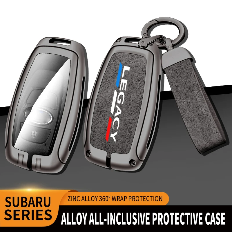 

Car TPU Zinc Alloy Key Case Bag For Subaru LEGACR BRZ WRV Car KeyChain Car Metal Key Shell Auto Interior Decoration Accessories
