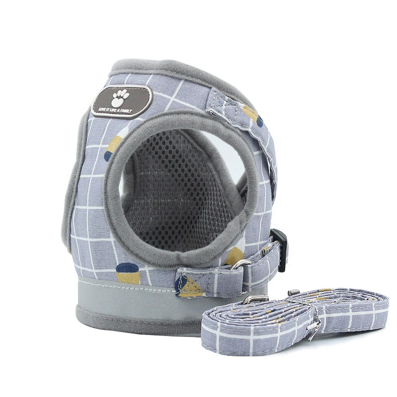 

Светоотражающий дышащий жилет-поводок для маленьких и средних собак и кошек, аксессуары для прогулок и тренировок на открытом воздухе