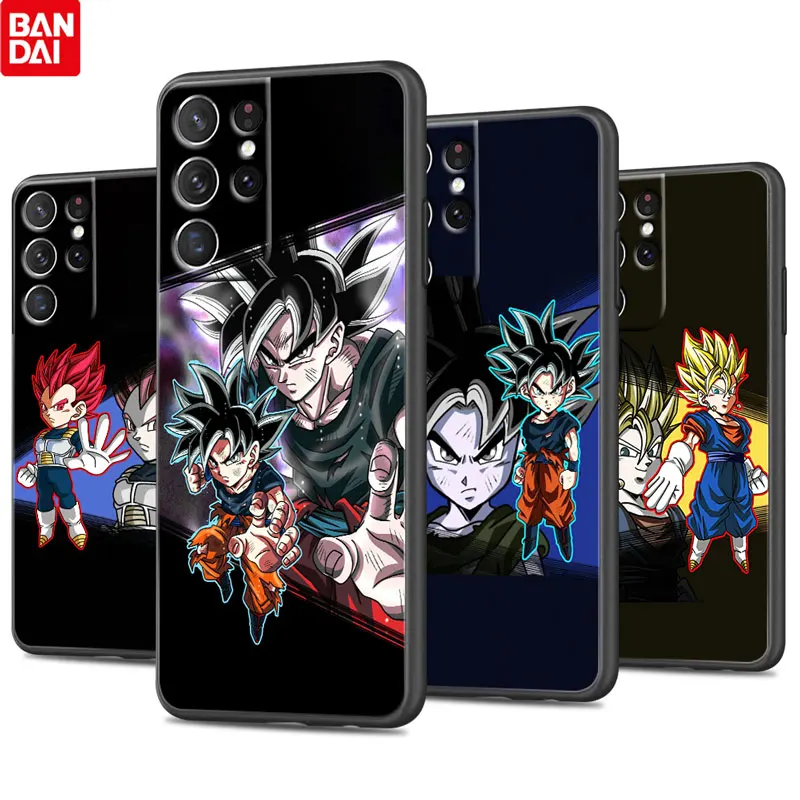 

Dragon ball cartoon cool For Samsung Galaxy S22 S21 S20 Ultra Plus Pro S10 S9 S8 4G 5G Silicone Soft TPU Black Phone Case Funda