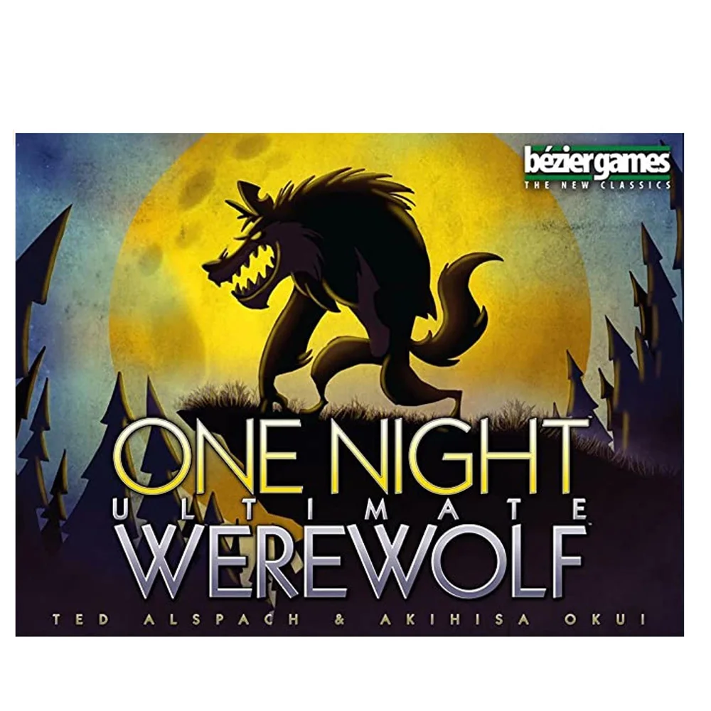 

Board Game One Night Ultimate Werewolf, Daybreak, vampire, Alien, super villains, bonus roles home party game for 3-10 players