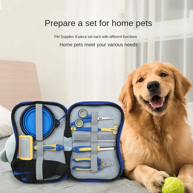 

Dog Removal Comb Dog Dog Tool Grooming Pet Remover Cat Dogs Cat Brush Hair Dog 8pcs Set Toothbrush Hair Cleaning Comb Supplies