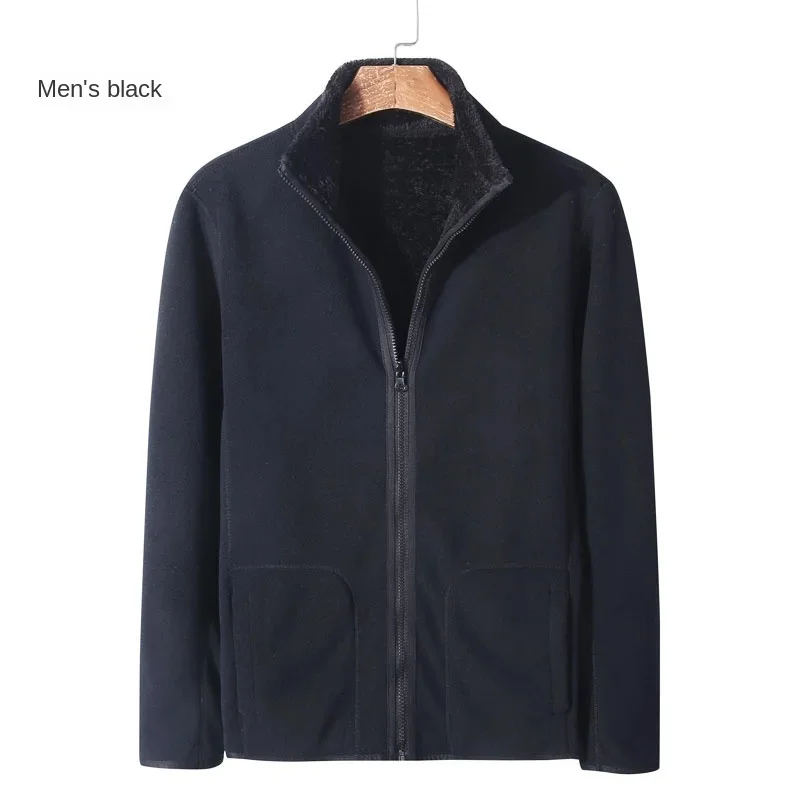

2023 Camping Mountaineering Jacket Bigsize Tactical Custom Coat Winter Plush Thickened Jackets Outdoor Double Sided Heating Coat