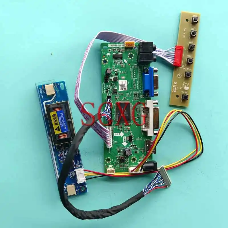 

Плата драйвера экрана ноутбука CLAA185WA02 CLAA185WA03, LVDS 30-Pin 2CCFL 1366*768 18,5 ", комплект «сделай сам», HDMI-совместимый VGA DVI