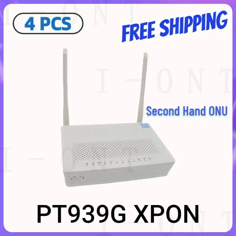 

4PCS PT939G ONU XPON 5G 1GE+3FE+2USB+TEL 2.4G&5G ONU WIFI Dual Band ONT usewithout power EPON/GPON English version Free shipping
