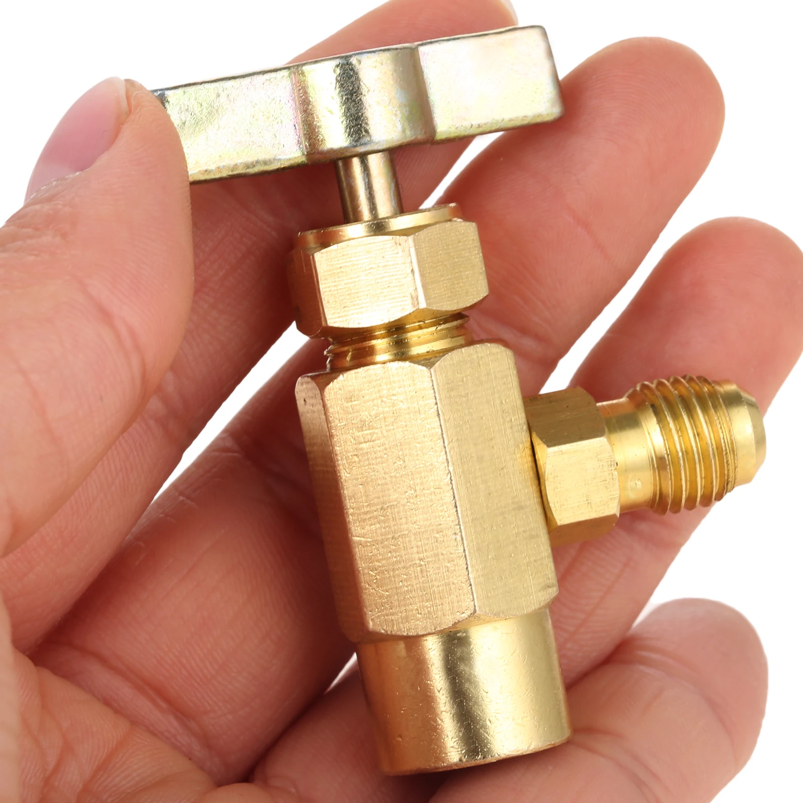 Mtsooning R-1234yf может нажать латунь 1/2 ACME LH до 1/4 SAE для R12 R22 зарядный шланг