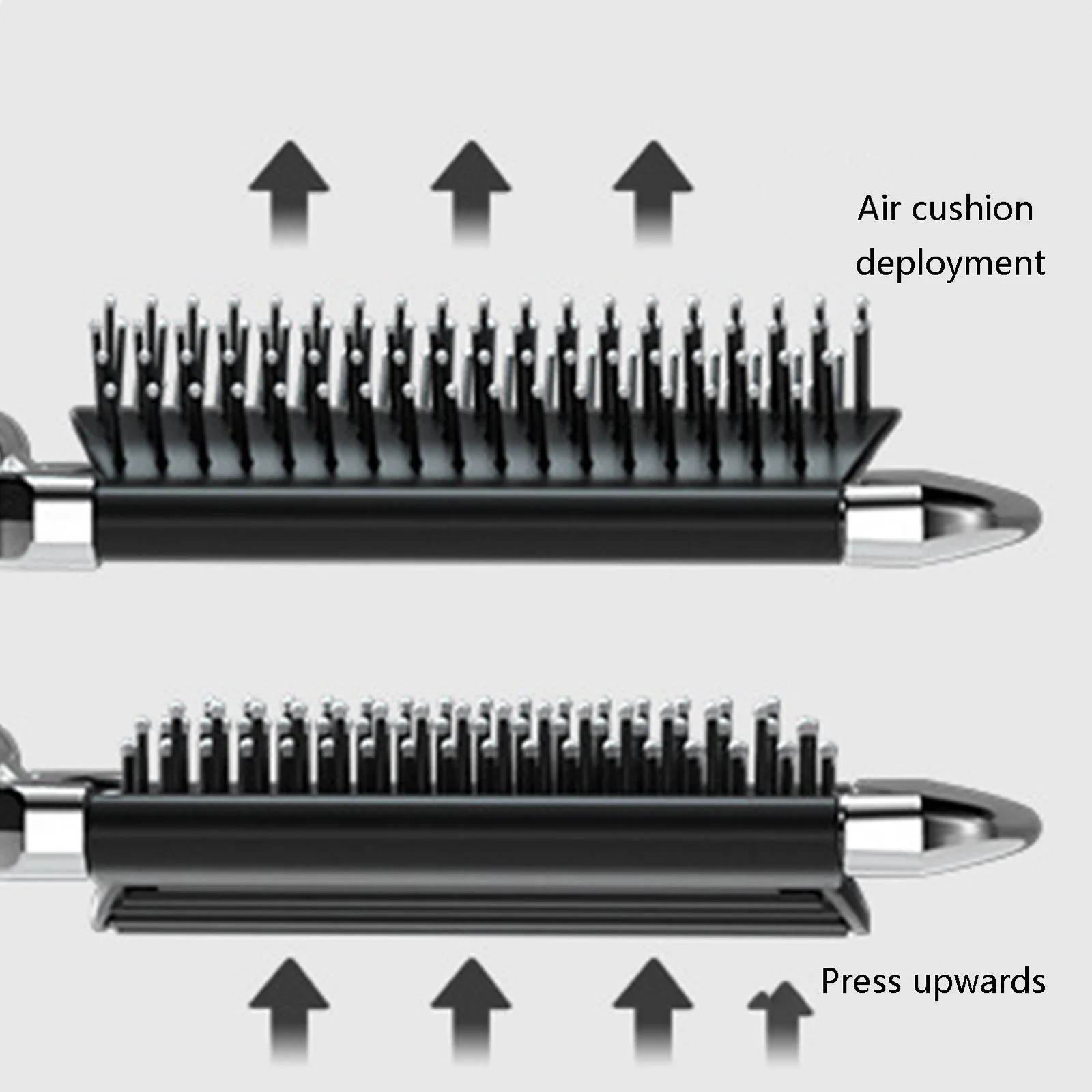 2 в 1 мини-портативная складная расческа зеркало алмазная воздушная подушка