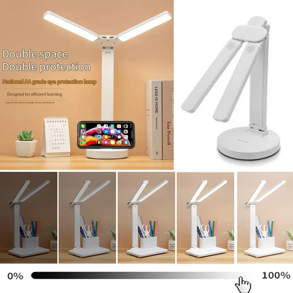 

Double-head Table Lamps College Dorm Bedroom Lamp Modern Table Lamp 2022 Eye Protection Lights Nordic Lamp Reading Lamp