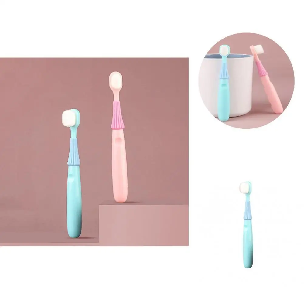 

Cute Whole Mouth Teeth Cleaning Tongue Brush Toothbrush PP Reusable