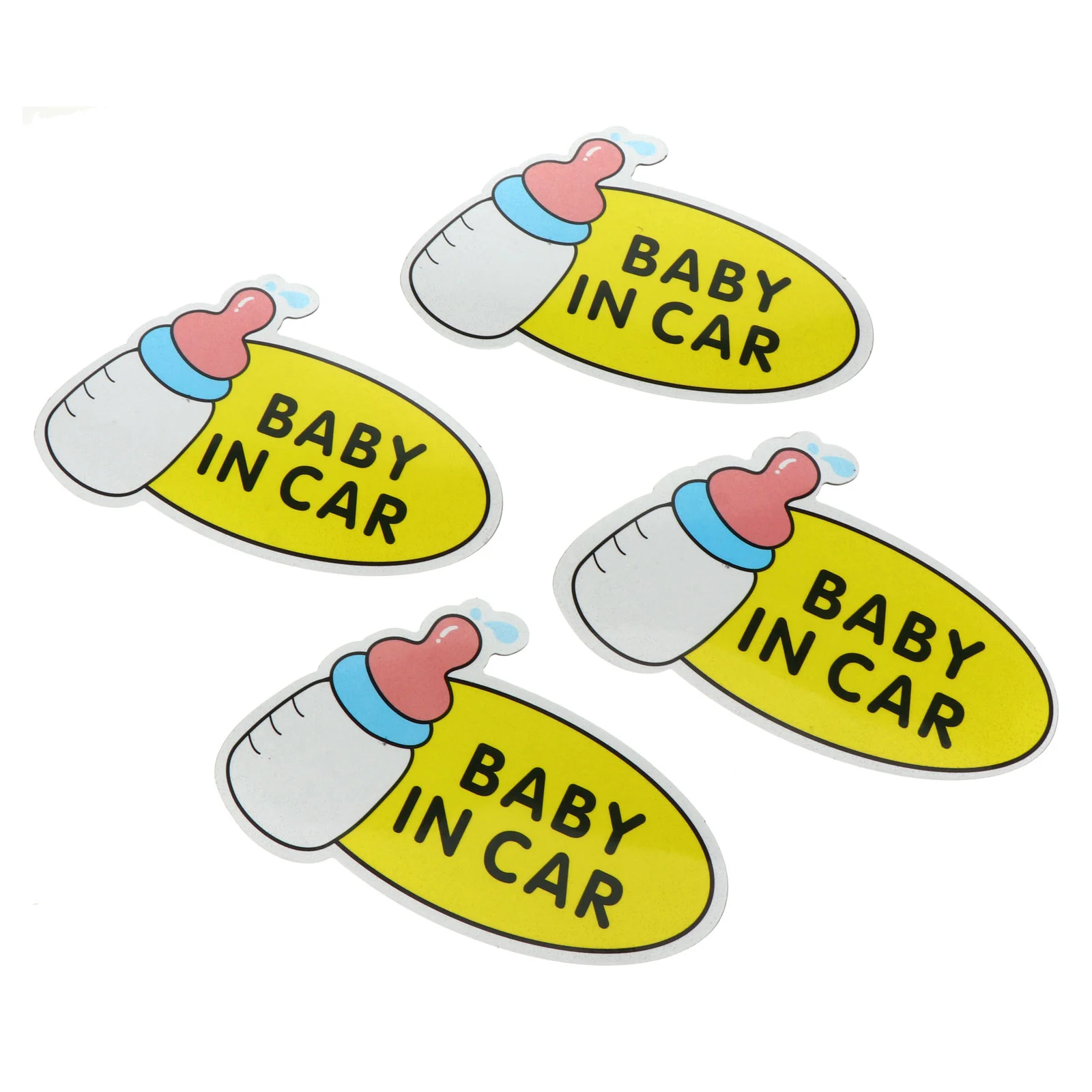 

4 шт., наклейки на автомобильные знаки безопасности