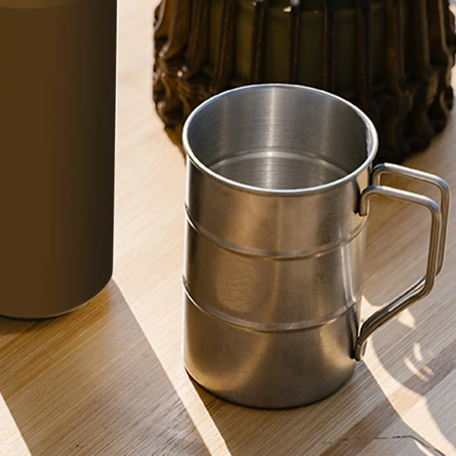 

Портативная походная чашка в стиле ретро, легкие, прочные, нержавеющие, креативные кружки для воды для охоты, приготовления пищи, пикников, в...