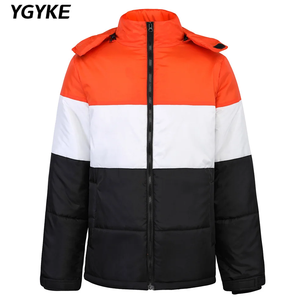 2022 winter men's down jacket zipper jacket plus velvet thick hooded new trendy brand handsome men's thick casual jacket coat