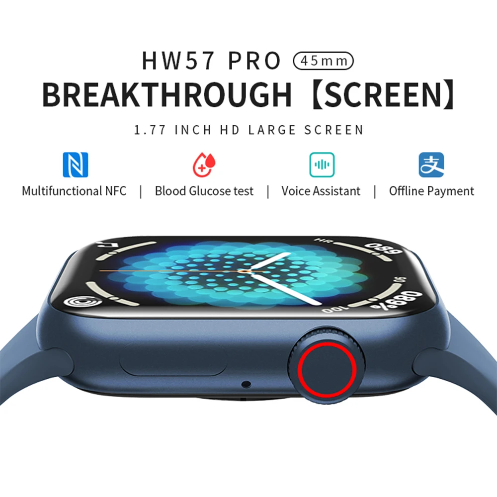 Оригинальные Смарт-часы HW57 PRO для мужчин и женщин часы IWO серии 7 NFC 13 PK W27 Pro DT100 HW22 Plus