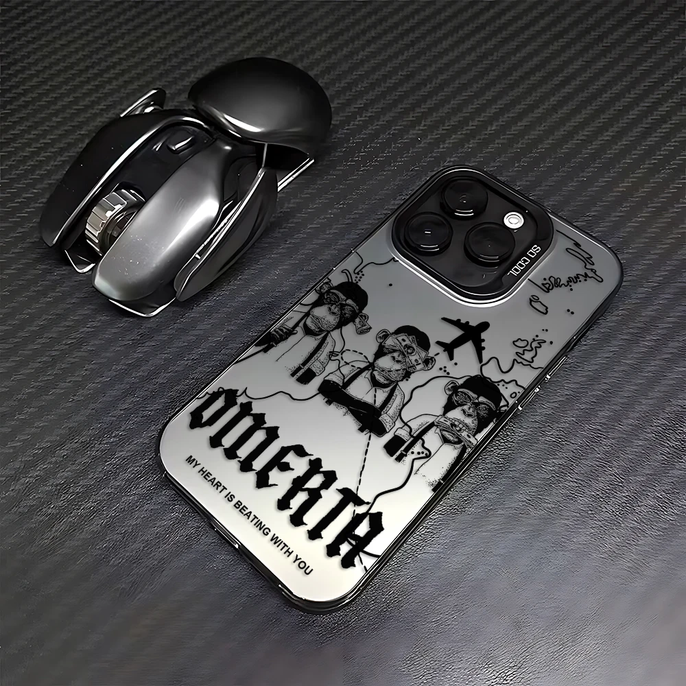 Фото Модный чехол Omerta для iPhone 17, 16e, 16, 15, 14, 13, 12, 11 mini, Pro Max, X, XR, XS MAX, 8, 7, Air Plus – матовая задняя крышка с защитой от падений №3