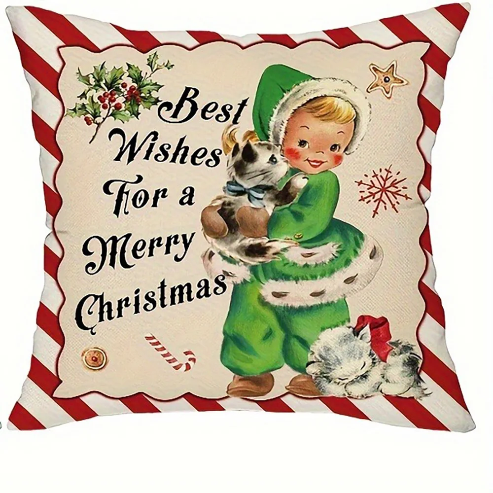 

Рождественские наволочки из полиэстера велюра 40x40/45x45/50x50/60x60 см