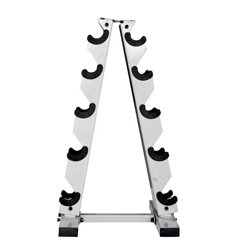 

A-Frame Dumbbell Rack Heavy Duty 5 Tier Weight Rack Stand Solid Steel Dumbbell Storage Holder For Home Office Gym Supplies
