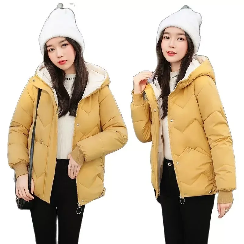 

Женское зимнее пальто из хлопка, на молнии