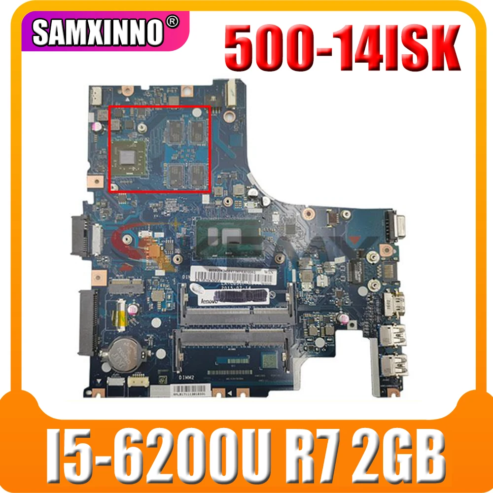 

Материнская плата 500-14ISK для ноутбука Lenovo ideapad 80NS 80RA AIWZ2/AIWZ3 Стандартный Процессор: LA-C851P GPU: I5-6200U 2 ГБ DDR3 100% ОК
