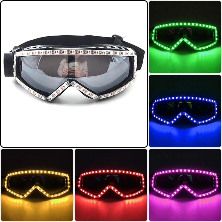 

New Light up LED Glasses Creative Fashion Luminous Glasses DJ Bar Party Goggles Halloween Stage Dance Lighting Props