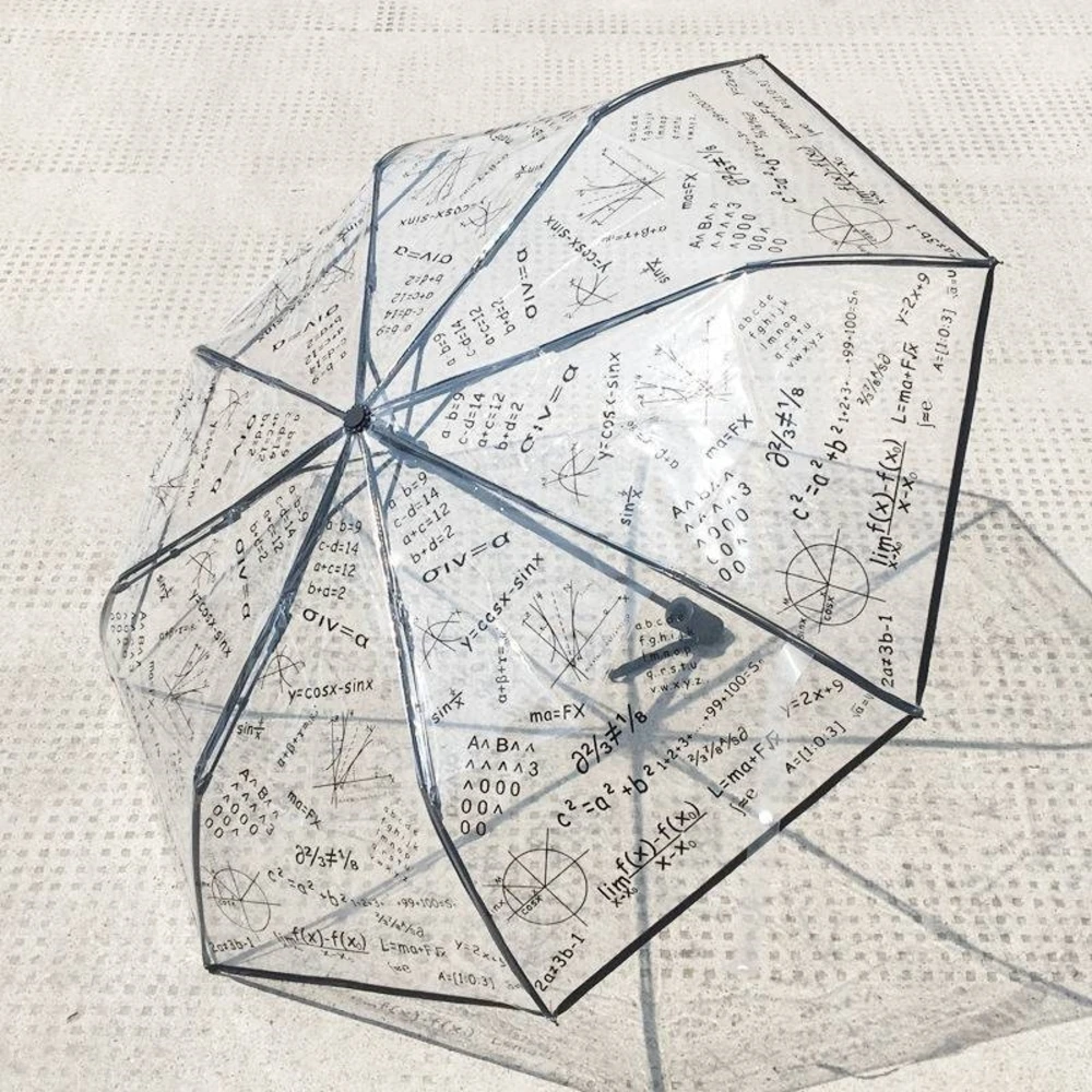 

Umbrella Automatic Folding Open Close Umbrella Transparent Umbrella Female Three Fold Umbrella Student