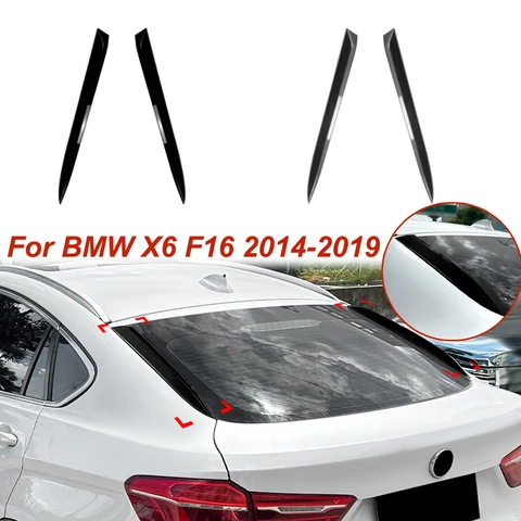 Для BMW X6 F16 2014-2019 заднее боковое крыло спойлер Комплект кузова автомобиля модификация украшение глянцевый черный