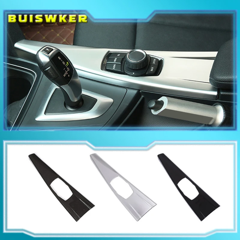 

Car Interior Multimedia Panel Cover Trim for BMW 3 Series F30 F34 4 Series F32 F36 2013 2014 2015 2016 2017 Carbon Fiber ABS
