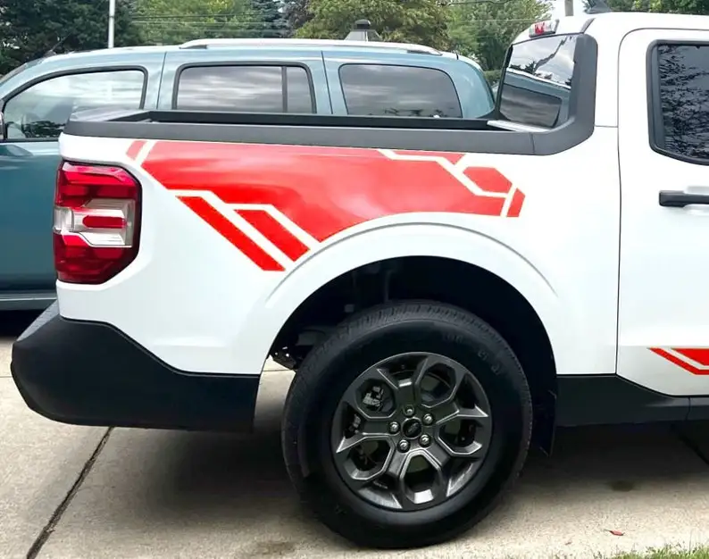 Прикроватные виниловые графические наклейки для Ford Maverick 2022 - v11 внешние аксессуары