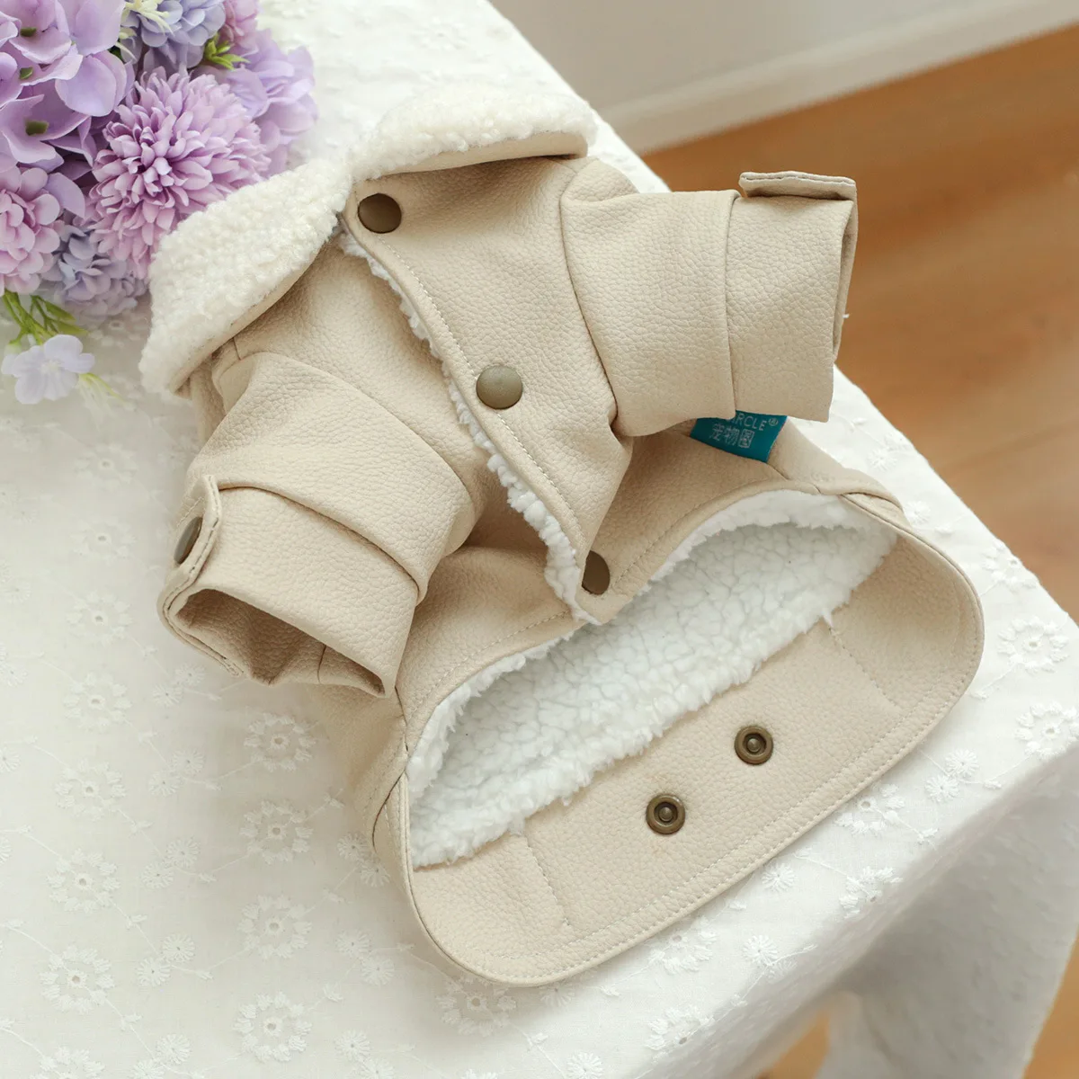 Водонепроницаемый собачий жаккардовый водонепроницаемый комбинезон теплая