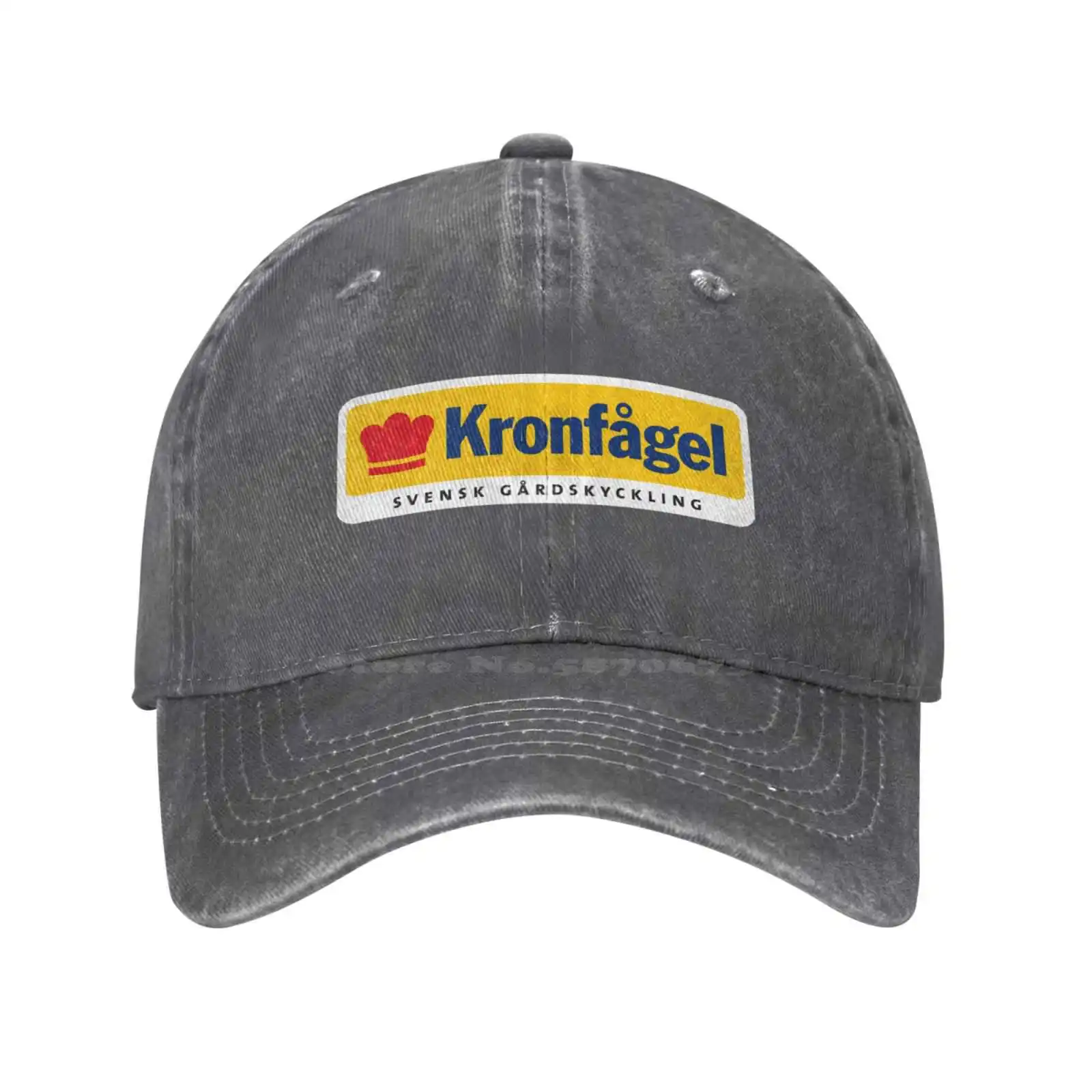 

Повседневная джинсовая бейсболка с принтом логотипа Kronfagel